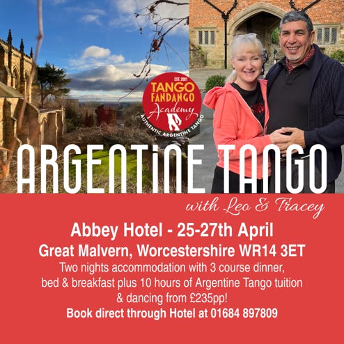 Tango weekend at the Abbey Hotel, Great Malvern