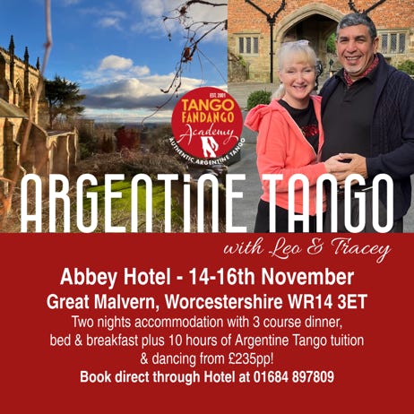 Abbey Hotel Hotel November weekend Argentine Tango